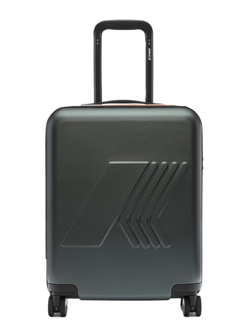KWAY EUDOXIE LOGO Chariot à bagages à main vert noirâtre - Valises cabine