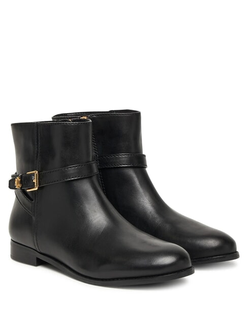 RALPH LAUREN BROOKE 2 Bottines en cuir NOIR - Chaussures Femme
