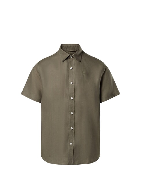 NORTH SAILS N/S chemise en lin vert foncé - Chemises pour hommes