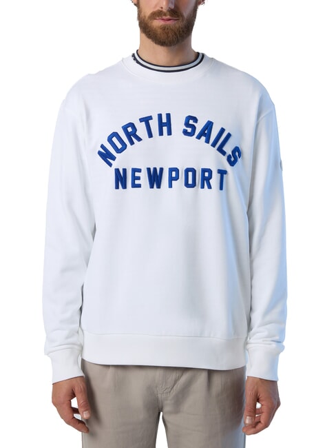 NORTH SAILS NEWPORT Sweat-shirt en coton blanc - Pulls molletonnés