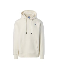 NORTH SAILS ROUND LOGO Sweat &agrave; capuche en coton Guimauve - Pulls molletonn&eacute;s - 1
