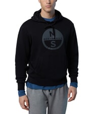 NORTH SAILS GRAPHIC Sweat à capuche en coton noir - Pulls molletonnés - 1