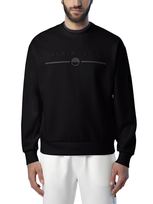 NORTH SAILS EMBROIDERY Sweat-shirt noir - Pulls molletonnés