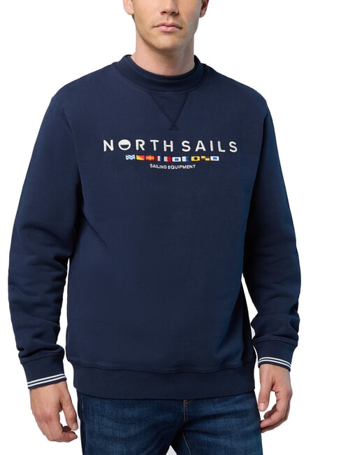NORTH SAILS EMBROIDERY  bleu marine - Pulls molletonnés