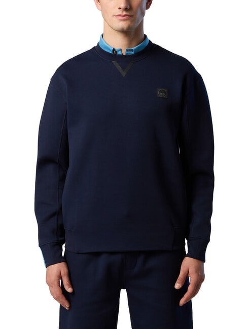 NORTH SAILS LOGO Sweat-shirt à col rond bleu marine - Pulls molletonnés