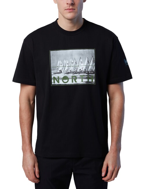 NORTH SAILS GRAPHIC T-shirt en coton noir - T-shirt