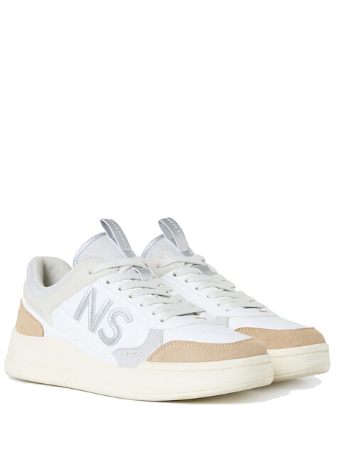 NORTH SAILS JETTY NUANCE Baskets blanc-sable-argenté - Chaussures Femme