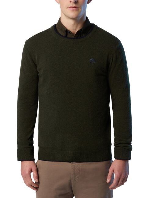 NORTH SAILS N|S Pull col rond vert forêt - Pulls pour hommes