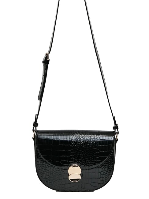 GAUDÌ EVELYN COCCO Sac à bandoulière imprimé de taille moyenne NOIR - Sacs pour Femme