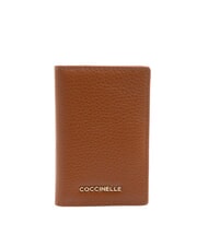 COCCINELLE METALLIC SOFT Portefeuille en cuir Cognac - Portefeuilles Femme - 1