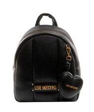 LOVE MOSCHINO PUFFY LOGO Sac à dos avec pochette en forme de cœur - Sacs pour Femme
