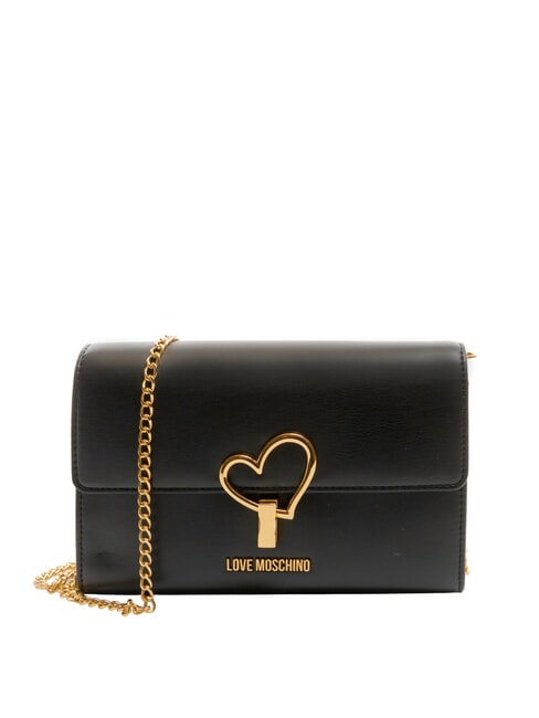 LOVE MOSCHINO SMART DAILY Pochette avec bandoulière en chaîne Noir - Sacs pour Femme