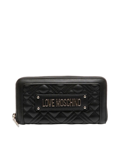 LOVE MOSCHINO QUILTED Grand portefeuille zippé po00bx - Portefeuilles Femme