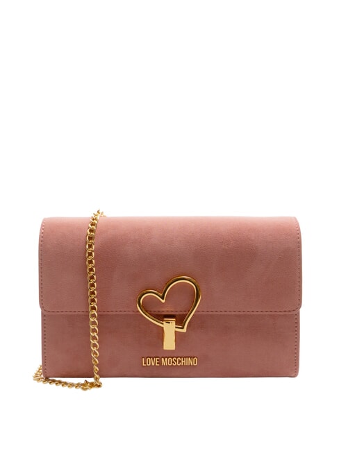 LOVE MOSCHINO SMART DAILY Sac à bandoulière avec rabat rose antique - Sacs pour Femme
