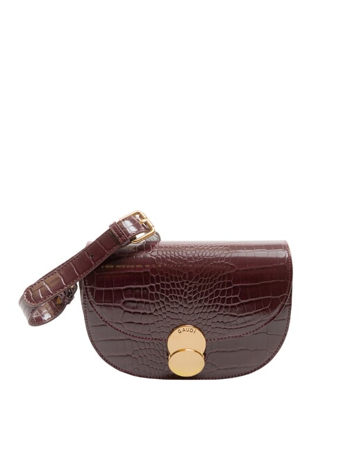 GAUDÌ EVELYN COCCO Petit sac à bandoulière imprimé vin - Sacs pour Femme