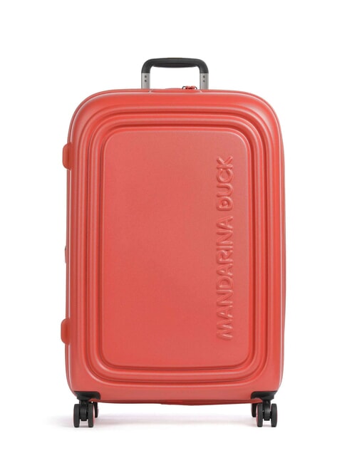 MANDARINA DUCK Chariot LOGODUCK +, grande taille extensible gingembre - Valises Rigides