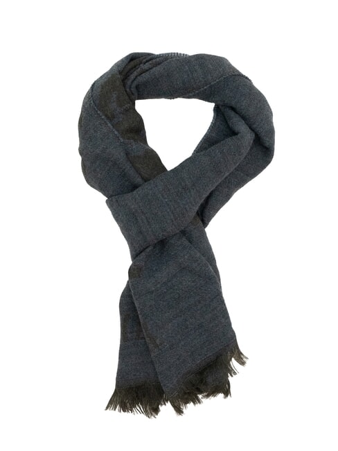 ALVIERO MARTINI PRIMA CLASSE GEO Écharpe à franges bleu lapis - Écharpes