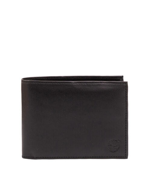 TIMBERLAND CLASSIC FLAP OVER Portefeuille en cuir porte-monnaie noir - Portefeuilles Homme