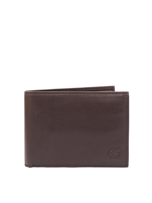 TIMBERLAND CLASSIC FLAP OVER Portefeuille en cuir porte-monnaie marron foncé - Portefeuilles Homme