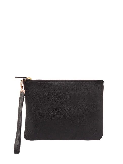 TIMBERLAND SMALL Petite pochette en cuir avec dragonne noir - Sacs pour Femme