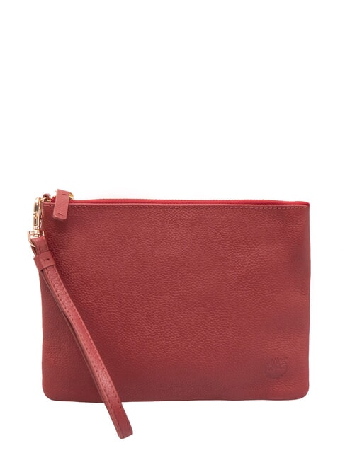 TIMBERLAND SMALL Petite pochette en cuir avec dragonne rouge - Sacs pour Femme