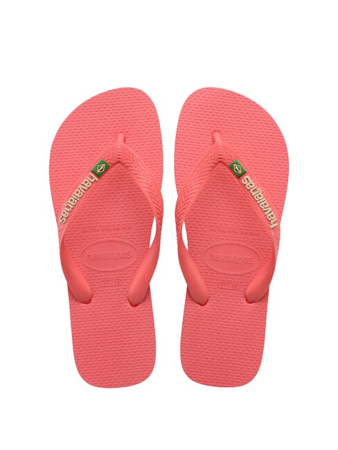 HAVAIANAS BRASIL LOGO Les tongs pour hommes corail tropical - Chaussures unisexe