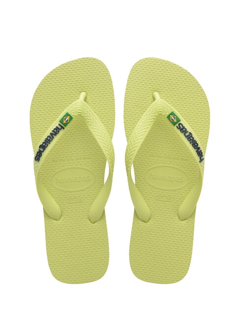 HAVAIANAS BRASIL LOGO Les tongs pour hommes vert matcha - Chaussures unisexe