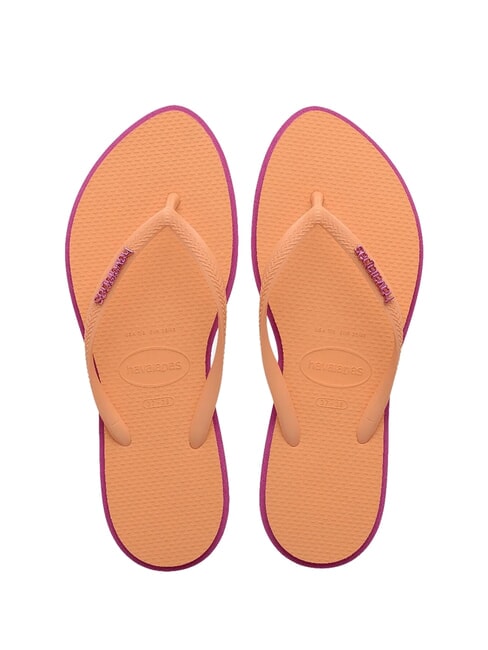 HAVAIANAS SLIM POINT Tongs gomme de rose - Chaussures Femme