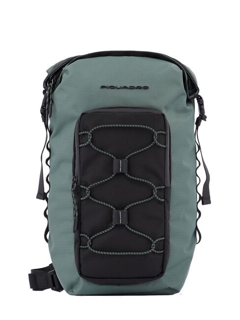 PIQUADRO MICK Sac à dos à une épaule vert noir - Sacs à dos pour ordinateur portable