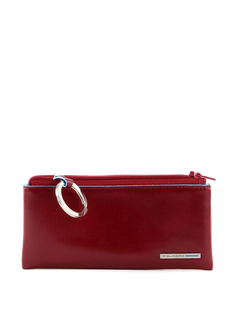 PIQUADRO Porte-clés BLUE SQUARE, en cuir ROUGE - Porte-clés