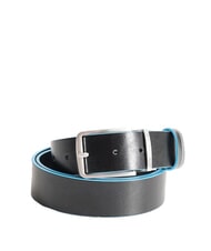 PIQUADRO BLUE SQUARE Ceinture en cuir réversible, peut être raccourcie - Ceintures