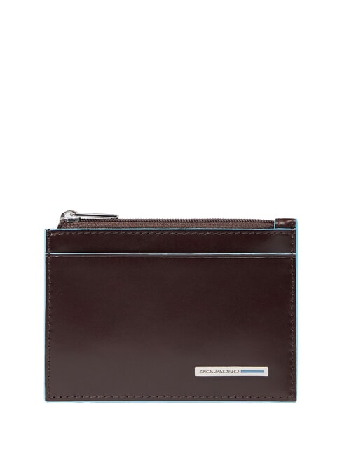 PIQUADRO BLUE SQUARE Pochette à clés en cuir ACAJOU - Porte-clés