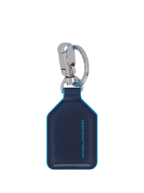 PIQUADRO BLUE SQUARE Porte-clés avec mousqueton bleu - Porte-clés