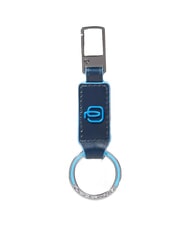 PIQUADRO BLUE SQUARE Porte-clés à breloques en cuir - Porte-clés