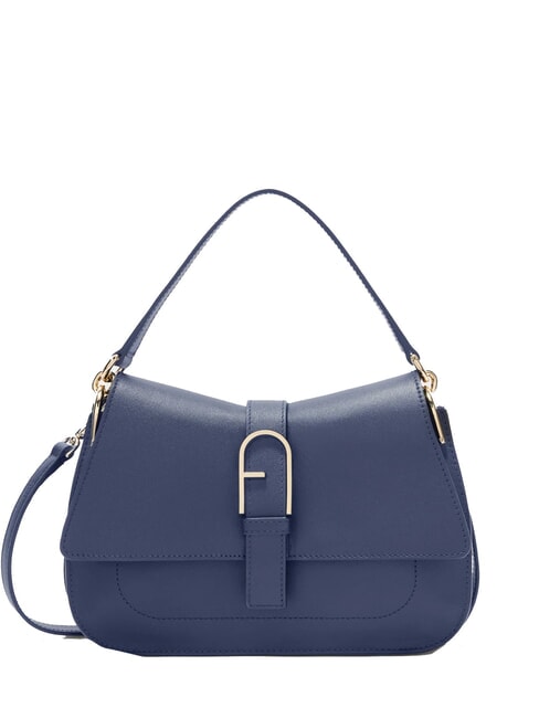 FURLA FLOW M Sac à main M en cuir bleu royal - Sacs pour Femme