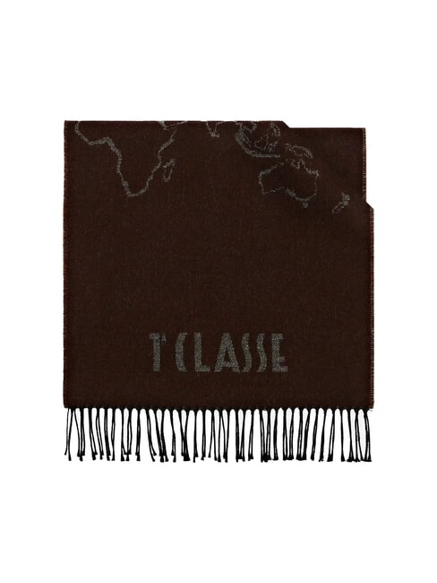 ALVIERO MARTINI PRIMA CLASSE GEO FILETTO Écharpe à franges cacao - Écharpes