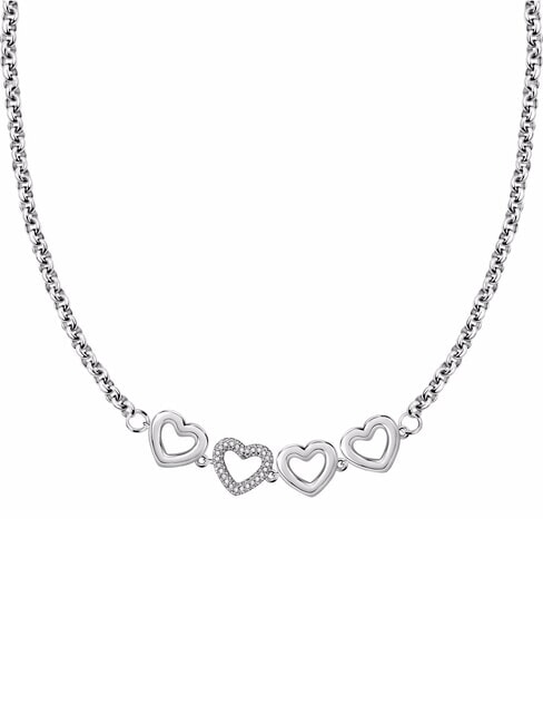 MORELLATO BAGLIORI Collier ras de cou 4 coeurs ACIER - Colliers