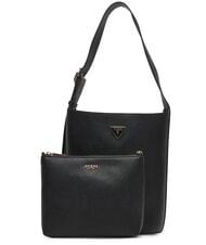 GUESS MERIDIAN 2 Sac seau avec pochette NOIR - Sacs pour Femme - 1