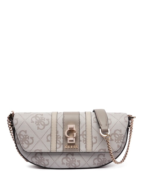 GUESS ERENIA Sac bandoulière convertible logo taupe foncé - Sacs pour Femme