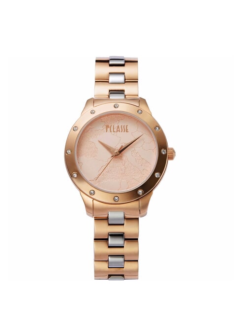 ALVIERO MARTINI PRIMA CLASSE MOOREA Montre en acier avec affichage de l'heure uniquement rose - Montres