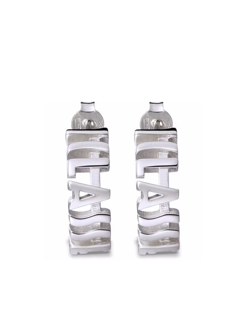 ALVIERO MARTINI PRIMA CLASSE 1CLASSE Boucles d'oreilles avec logo en argent acier - Boucles d'oreilles