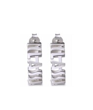 ALVIERO MARTINI PRIMA CLASSE 1CLASSE Boucles d'oreilles avec logo en argent - Boucles d'oreilles