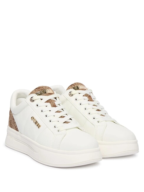 GUESS WELLI 4G 4,5 Beige / Marron - Chaussures Femme