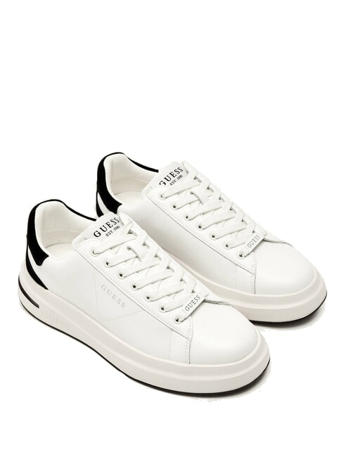 GUESS ELBA 4,5 blanc noir - Chaussures Homme