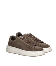 GUESS ELBA Baskets en cuir suédé - Chaussures Homme