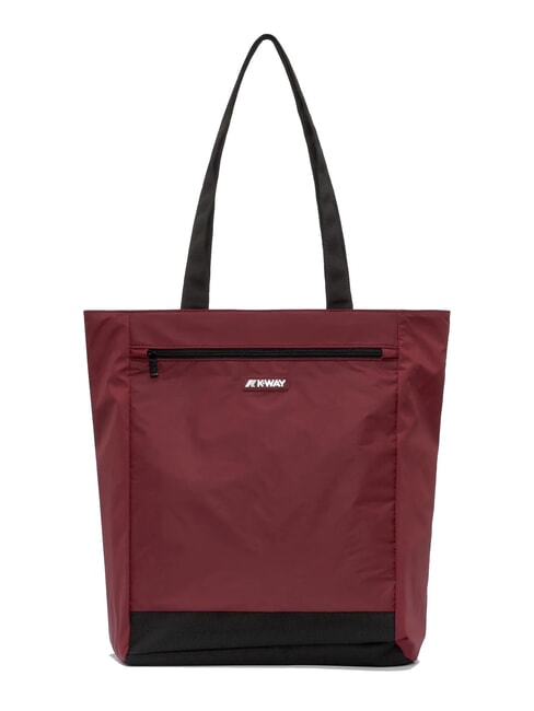 KWAY ELLIANT Sac de courses avec poche syrah rouge - Sacs pour Femme