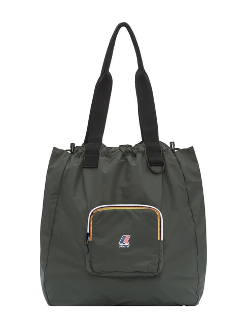 KWAY LE VRAI 4.0 VICTORINE Sac à bandoulière pliable vert noirâtre - Sacs pour Femme
