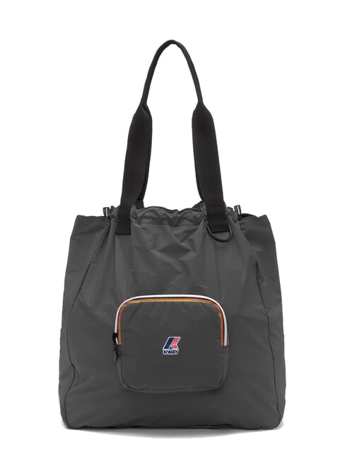 KWAY LE VRAI 4.0 VICTORINE Sac à bandoulière pliable ombre grise dk - Sacs pour Femme