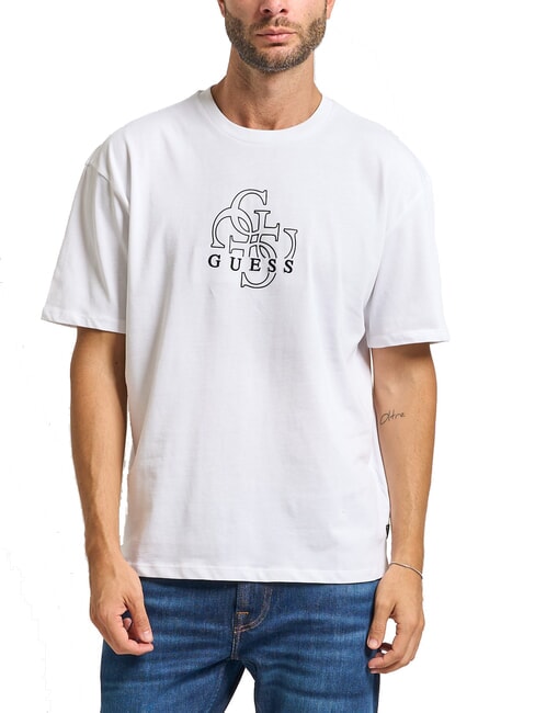 GUESS BASIC T-shirt en coton blanc pur - T-shirt