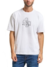 GUESS BASIC T-shirt en coton blanc pur - T-shirt - 1